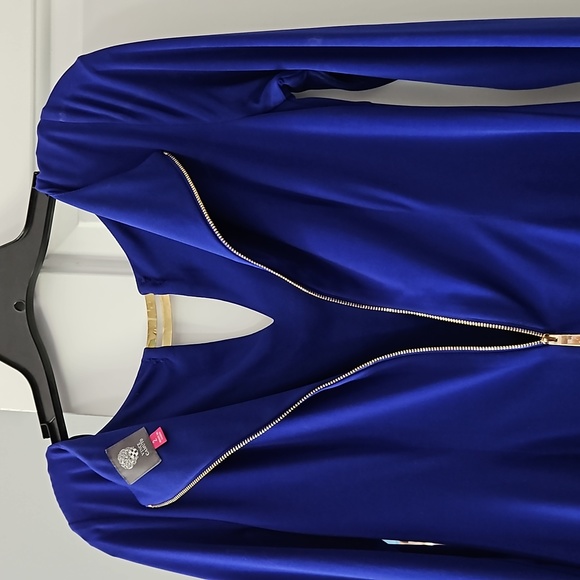 Vince Camuto royal blue long sleeve dress - Picture 6 of 6